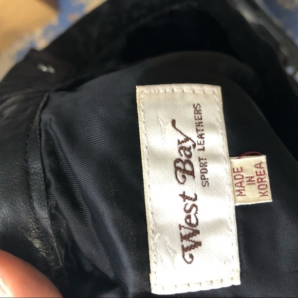 West Bay Leather Skirt Black Size 10 - Picture 6 of 7
